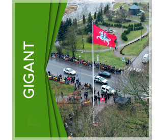 FLAGMORE GIGANT stiklo pluošto vėliavos stiebas (14–24 m)