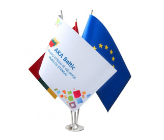 Įmonės ar organizacijos gairelinės vėliavėlės gamyba