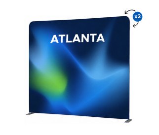 Tekstilinė reklaminė sienelė ATLANTA - tiesi