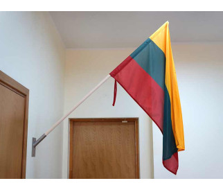 Medinis kotas 1,5 m su laikikliu ir Lietuvos vėliava