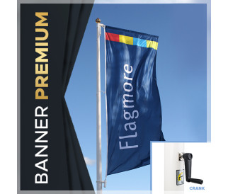 Stiklo pluošto vėliavos stiebas FLAGMORE BANNER PREMIUM