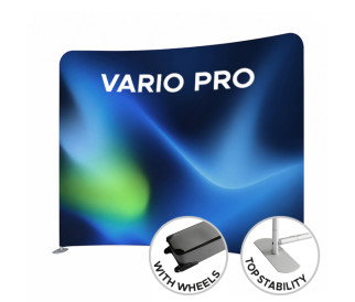 Tekstilinė reklaminė sienelė VARIO PRO lenkta