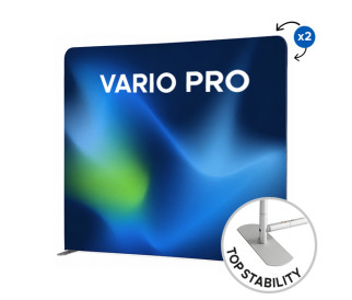 Tekstilinė reklaminė sienelė VARIO PRO tiesi