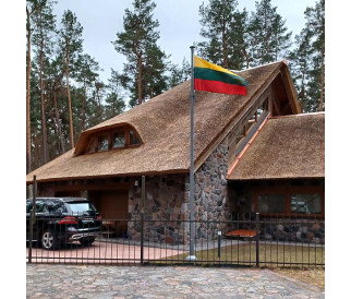 Vėliavos stulpas FLAGMORE sidabrinis