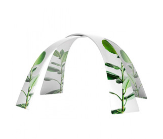 Tekstilinis parodų stendas ARCH