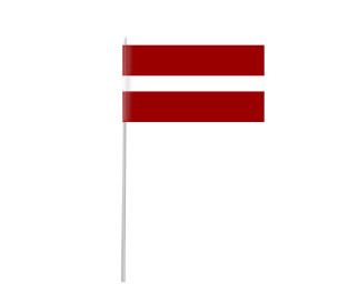 Latvijos popierinė vėliavėlė 12x22 cm H40