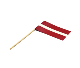 Latvijos popierinė vėliavėlė 10x17 cm H30