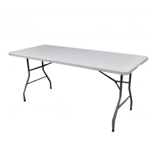 Sulankstomas stalas 152x71 cm baltas