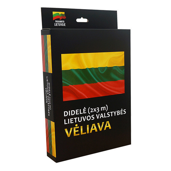 Didelė Lietuvos vėliava SPAUSTA 200x300 cm (K)