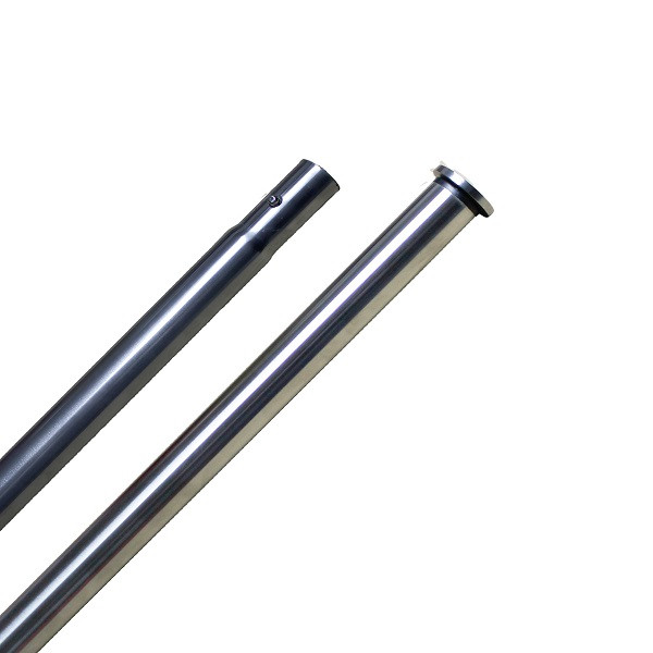Nerūdijančio plieno vėliavos kotas 2,5 m ilgio 35 mm skersmens iš 2 dalių