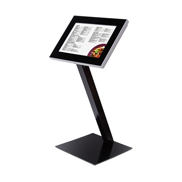 Rakinamas meniu lauko stovas PREMIUM LED juodas