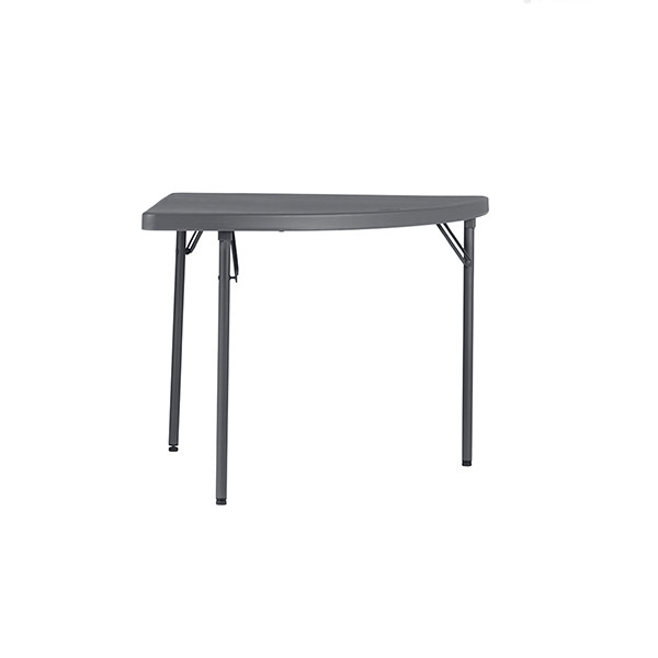 Kampinis stalas 75x75 cm tamsiai pilkas