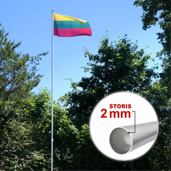 Surenkamas stiebas vėliavai 6 m