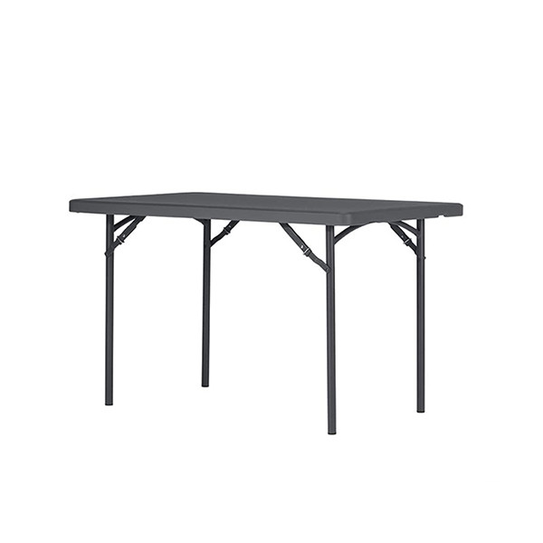 Sulankstomas stalas 122x76 cm tamsiai pilkas