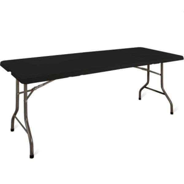 Sulankstomas stalas 180x75 cm juodas
