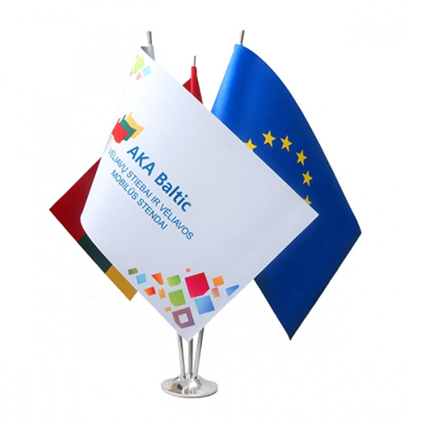 Įmonės ar organizacijos gairelinės vėliavėlės gamyba