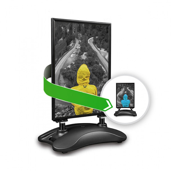 Lauko stendas TANK B2 JUODAS dvipusis