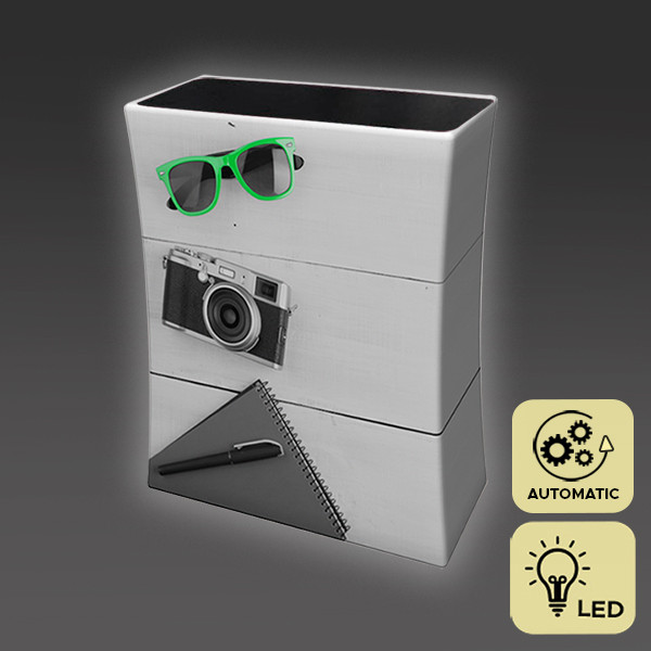Mobilus parodų staliukas RECTANGLE LED