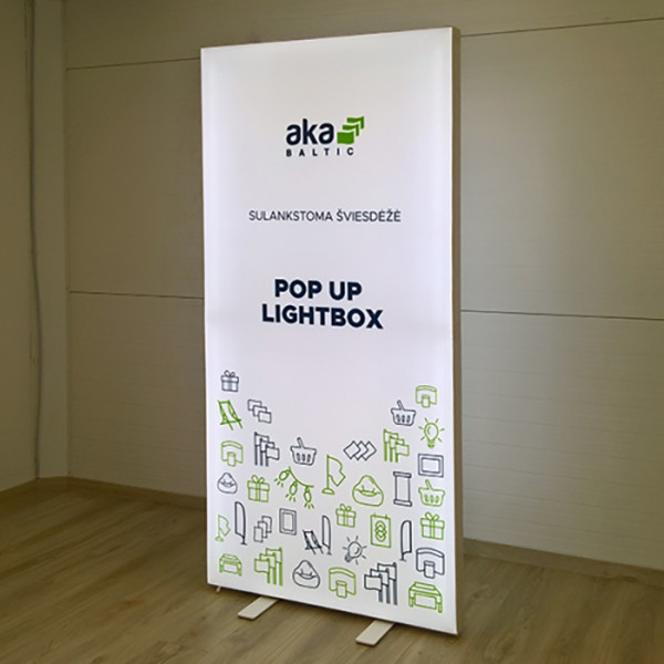 Šviesdėžė Pop-up dvipusė Balta