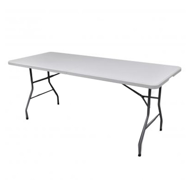 Sulankstomas stalas 180x74 cm baltas