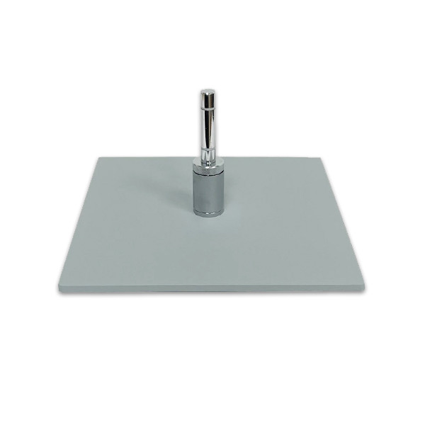 Pagrindas metalinis pilkas 30x30 cm su sukikliu