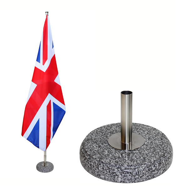 Vėliavos stovas STONE STRAIGHT baltas