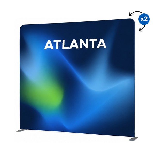 Tekstilinė reklaminė sienelė ATLANTA - tiesi
