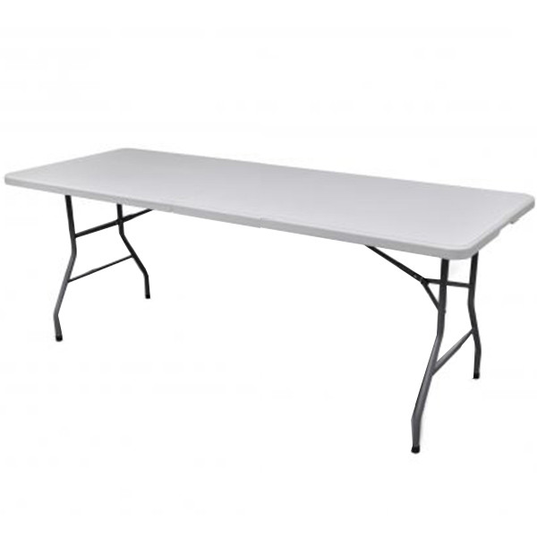 Sulankstomas stalas 240x74 cm baltas
