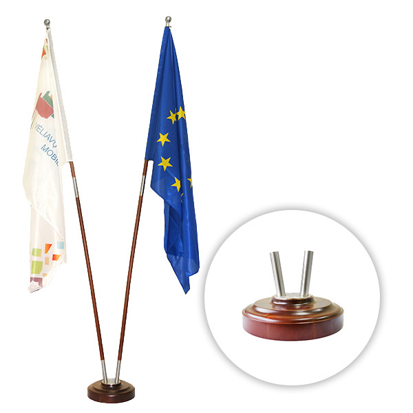 Vėliavos stovas ELEGANT dvivietis