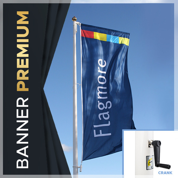 Stiklo pluošto vėliavos stiebas FLAGMORE BANNER PREMIUM