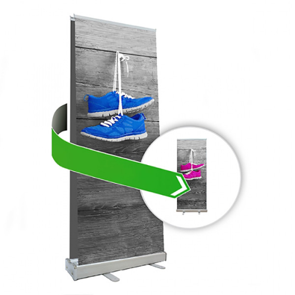 Lauko stovas Roll up "B" 80x200cm DVIPUSIS