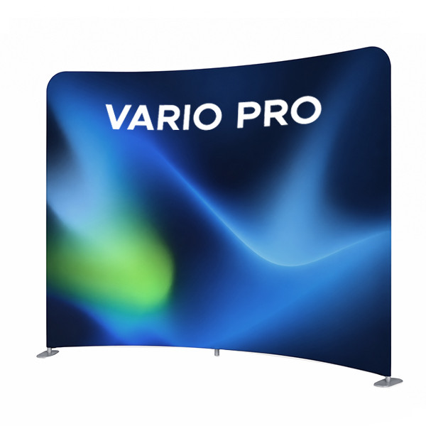 Tekstilinė reklaminė sienelė VARIO PRO lenkta