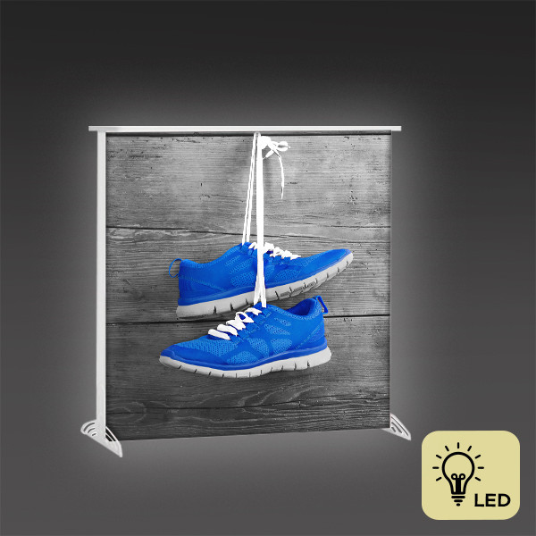 Mobilus parodų staliukas PVC LED