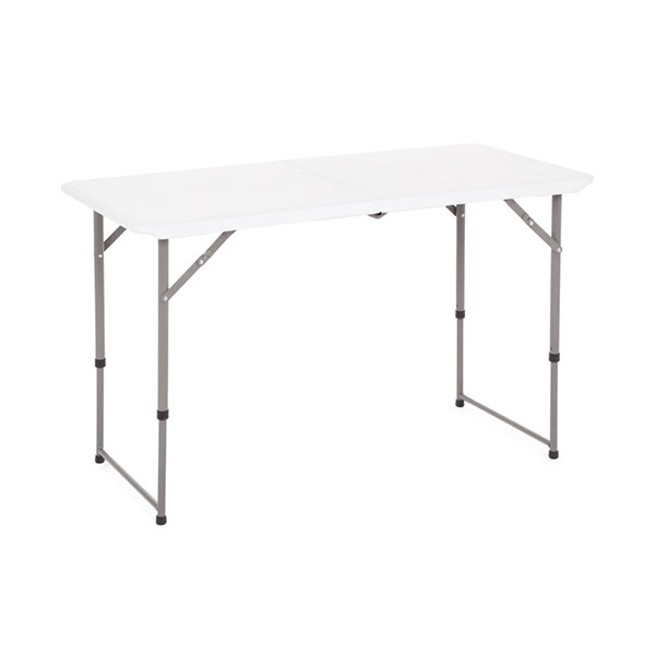 Sulankstomas stalas 122x61 cm baltas