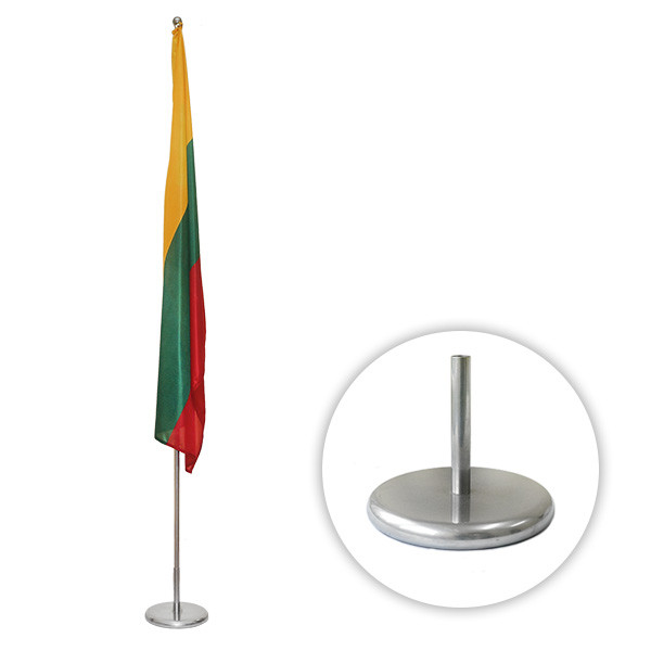 Vėliavos stovas SILVER vienvietis