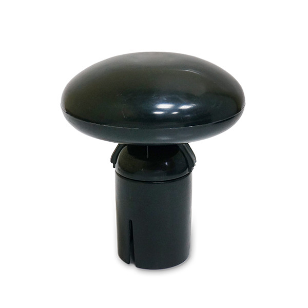 Vėliavos stiebo viršūnė grybo formos juodos spalvos