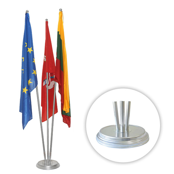 Vėliavos stovas SILVER X-vietis