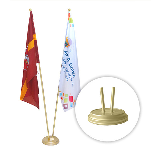 Vėliavos stovas GOLD dvivietis