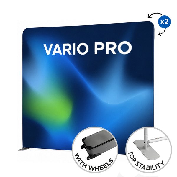 Tekstilinė reklaminė sienelė VARIO PRO tiesi
