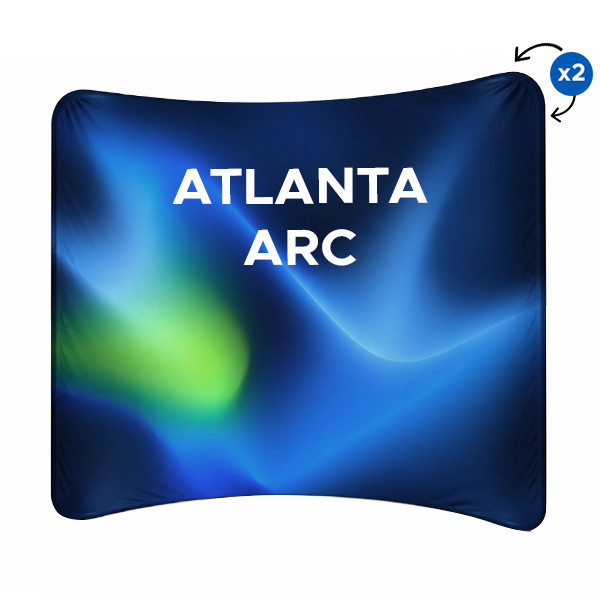 Tekstilinė reklaminė sienelė ATLANTA ARC