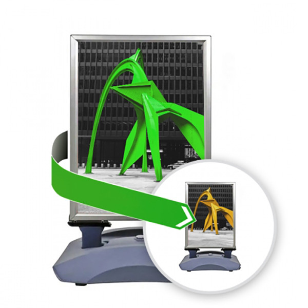 Lauko stendas TANK tamsiai pilkas dvipusis