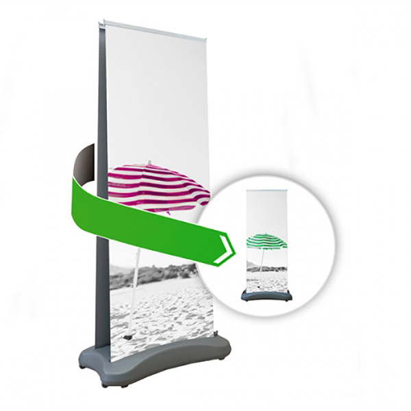 Lauko stovas Roll up "A" 80x200 DVIPUSIS