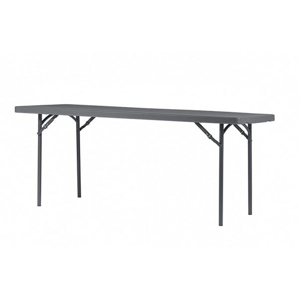 Sulankstomas stalas 183x75 cm tamsiai pilkas
