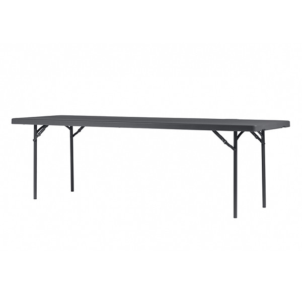 Sulankstomas stalas 244x76 cm tamsiai pilkas